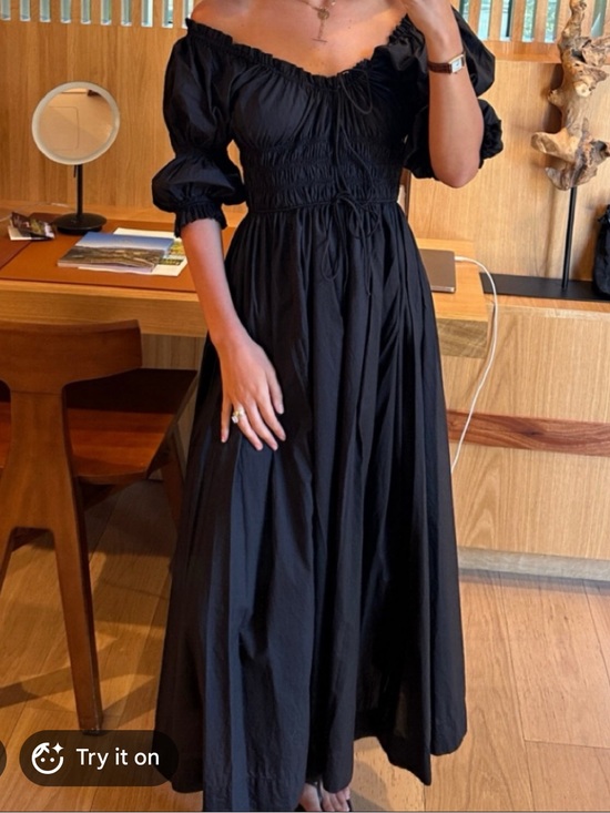 Doen Dresses & Skirts - Doen Black Ischia Smocked Maxi Dress